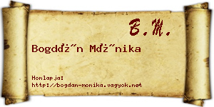 Bogdán Mónika névjegykártya