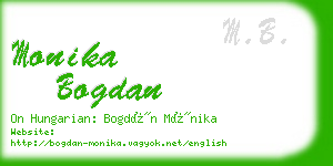 monika bogdan business card